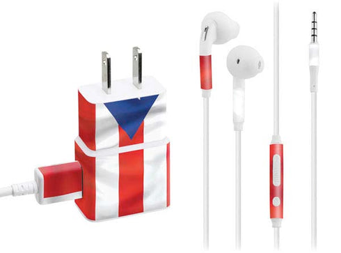 Puerto Rico Flag Phone Charger Skin